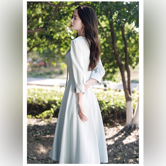 Fairy Long Sleeve Sky Blue Dress - Picture 8 of 11